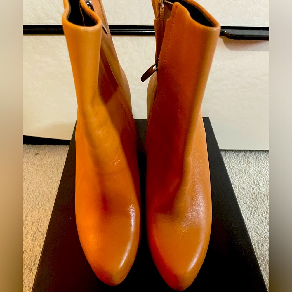 Tan ankle boots